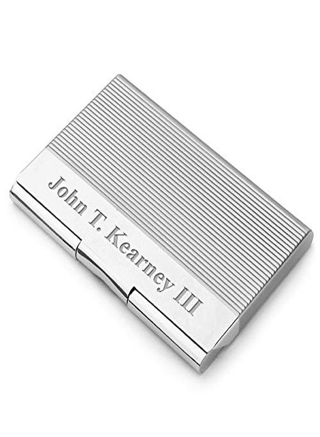 Executive Gift Shoppe | Custom Engraved Engine Turned Business Card Holder & Case - Image 1