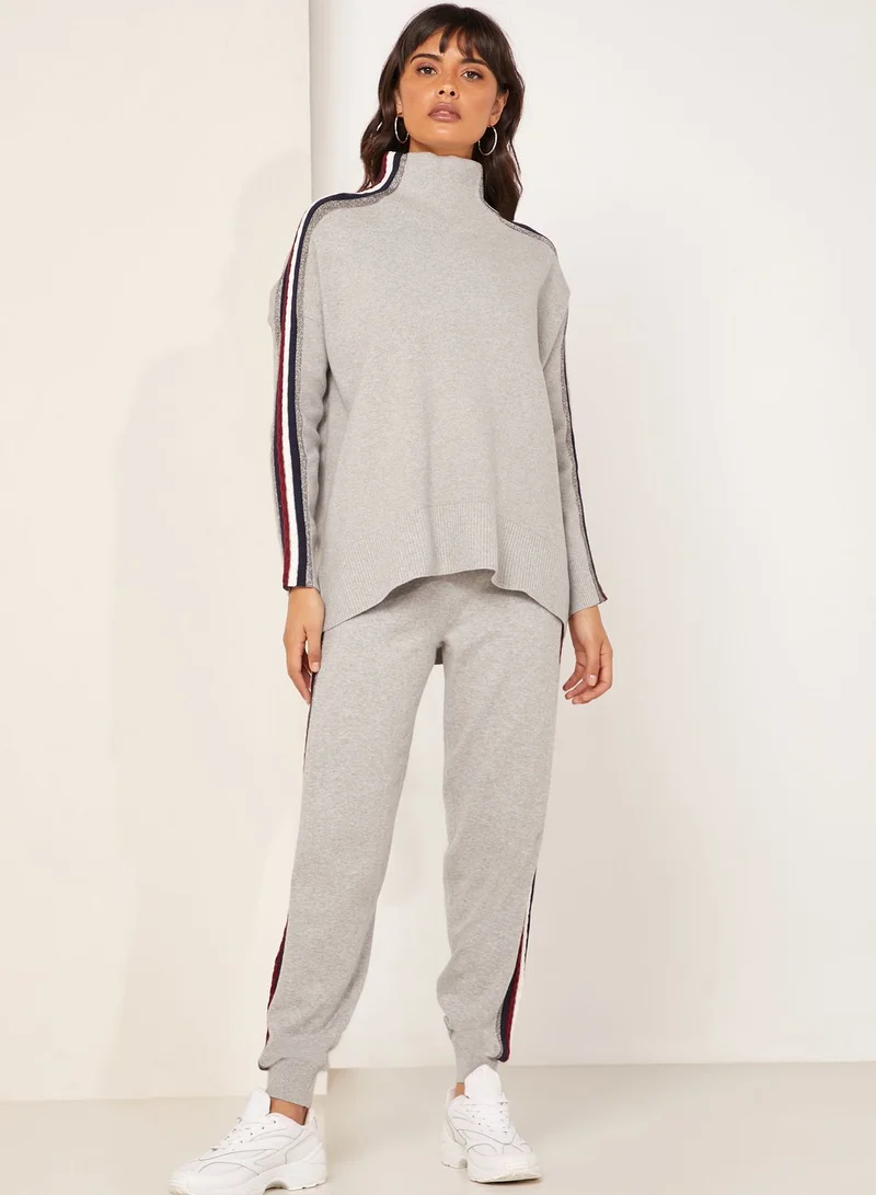 TOMMY HILFIGER High Neck Contrast Trim Sweatshirt