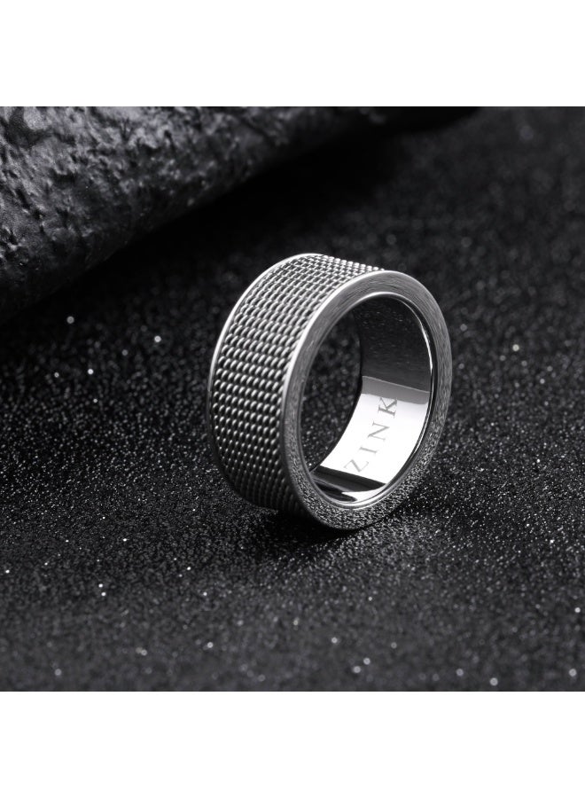 ZINK Men's Silver Stainless Steel Ring | ZJRG019SPS-18 - Image 3
