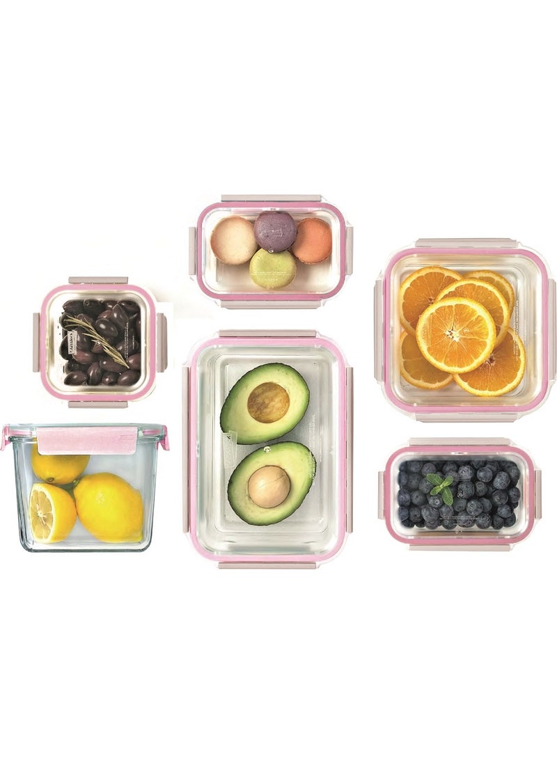 Glasslock Rectangular Lockable Glass Storage Container 1000 ml  - Image 2