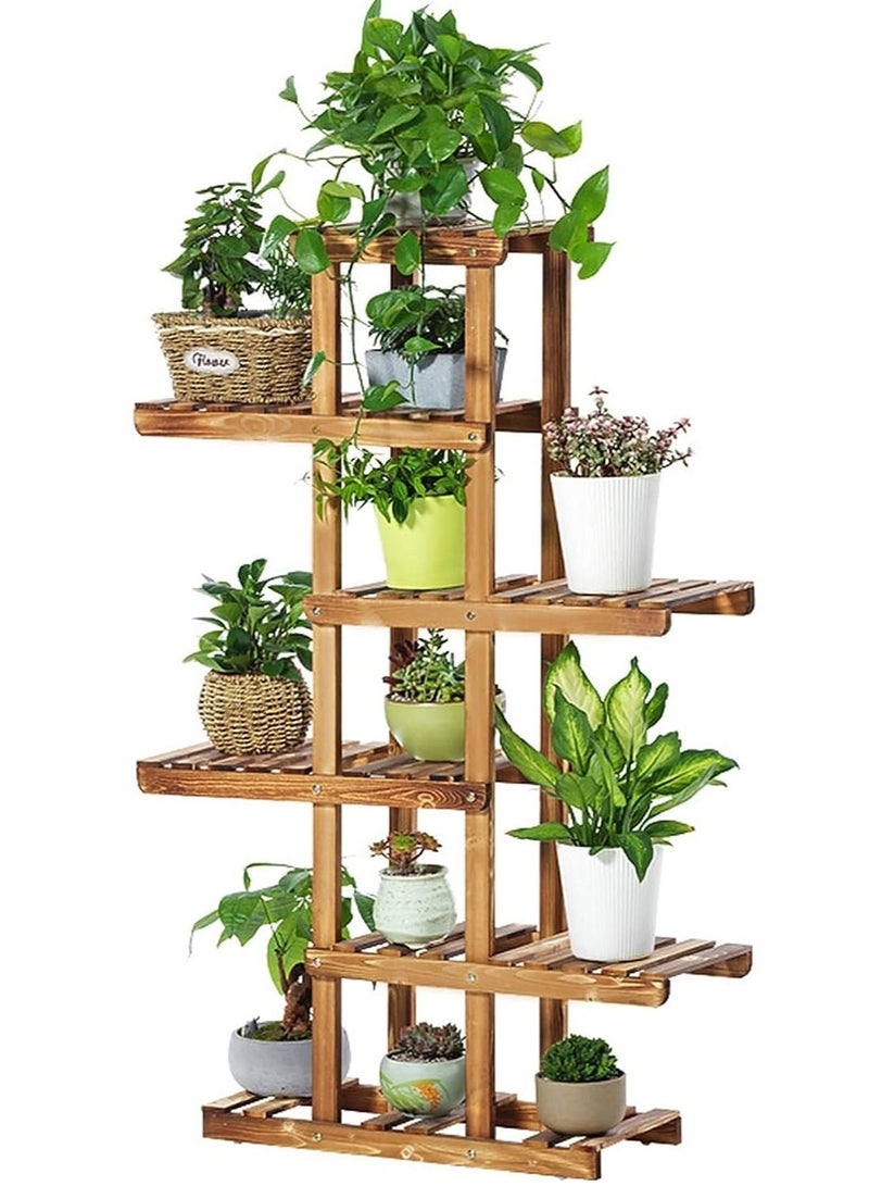 DubaiGallery Planter Wood Plant Stand Corner Flower Shelf Rack Living Room Deco - Image 1
