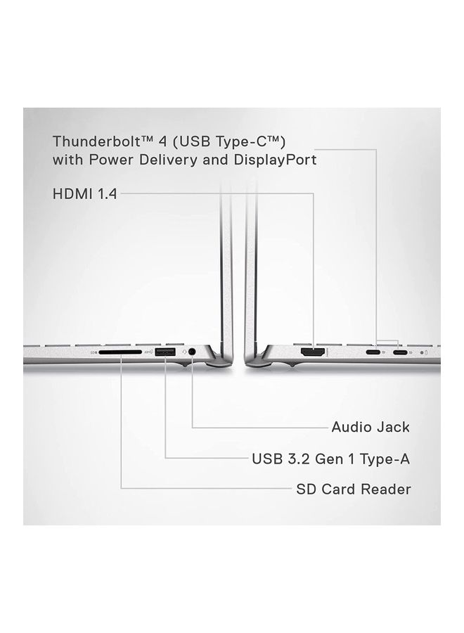 DELL (Upgraded Version) Inspiron 7420 Touchscreen Laptop With 14-Inch Display, Core i7-1255U Processor/16GB RAM/512GB SSD/Intel Iris XE Graphics/Windows 11 Home English SILVER - Image 3