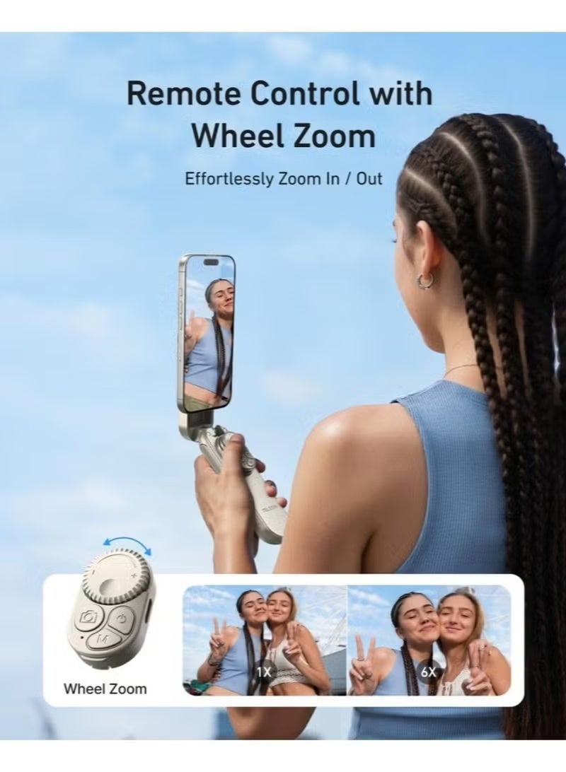 TELESIN Magnetic Mini Selfie Stick Tripod for Smartphone | 2-in-1 Extendable Selfie Stick & Tripod with Bluetooth Remote | Strong Magnetic Phone Holder, 360° Rotation, Portable for Vlogging & Travel - Image 4