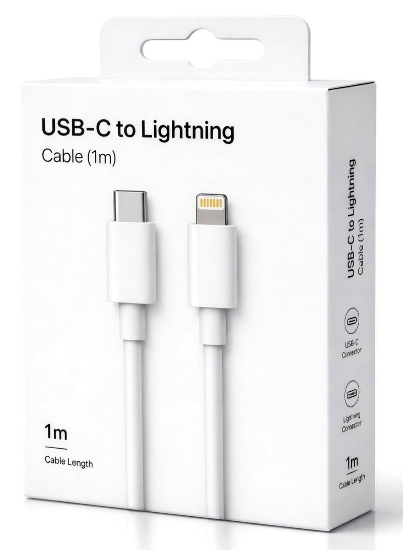 BARQ Genuine iPhone charging cable with an authentic chip; Lightning to USB-C fast charging cable offering unmatched durability for iPhone 14, 14 Pro, 14 Plus, 14 Pro Max, 13, iPad Pro, and all iPhone models from the 8 through 13 series. - Image 1