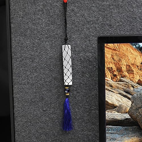 Shubhanjali Selenite Evil Eye Hanging for Home Entrance & Car Dashboard Decoration | Natural Healing Crystal for Cleansing & Mental Clarity | Vastu Decorative Items for Home Decor Showpiece & Housewarming Gift - Image 5