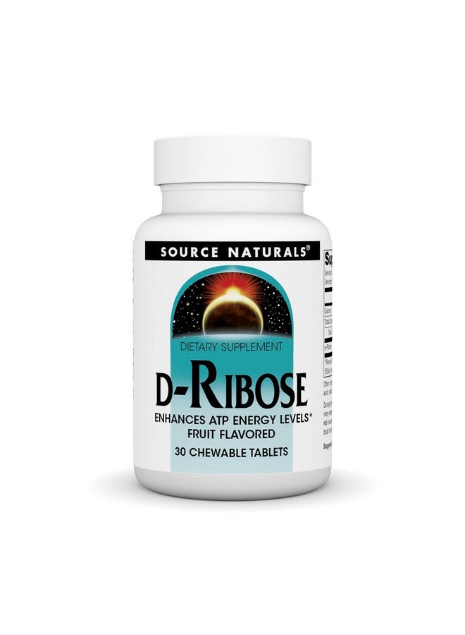 Source Naturals SOURCE NATURALS D-Ribose 1000 Mg Fruit Wafer, 30 Count  - Image 1