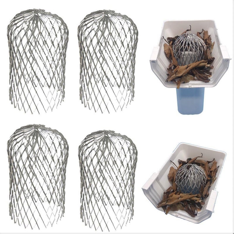 Massca Gutter Guard 3 Inch Expand Aluminum Filter Strainer. Stops Blockage Leaves Debris. Pack of 4. by (Aluminum 3 inch) - Image 1