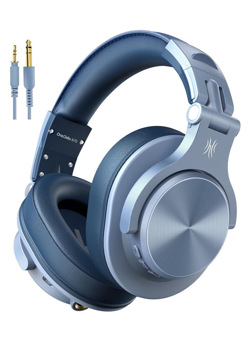 OneOdio Bluetooth Headphones Over Ear, 72 Hours HiFi Stereo Headphones Wireless, Wireless Headphones with 6.35 mm and 3.5 mm Jack for Studio DJ Mobile Phone PC AMP - Image 1
