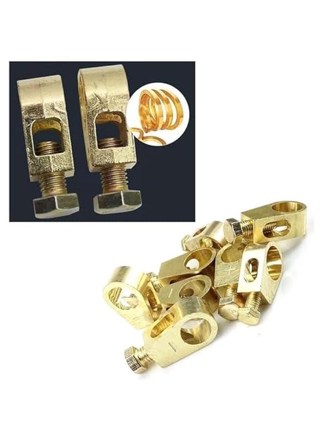 Generic 2024 Pure Copper Battery Terminal, Upgrade Pure Copper Battery Connection Clip Car Battery Terminal Connectors Kit, Battery Terminal Connector Clamps Battery Terminal Connectors  - Image 4