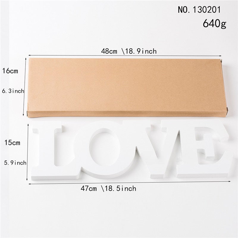 Valentine'S Day Decorative Crafts, Valentine'S Day Decorations, Pastoral Party Crafts, Letter Wall Hangings, Bar And Coffee Shop Decorations - Image 1