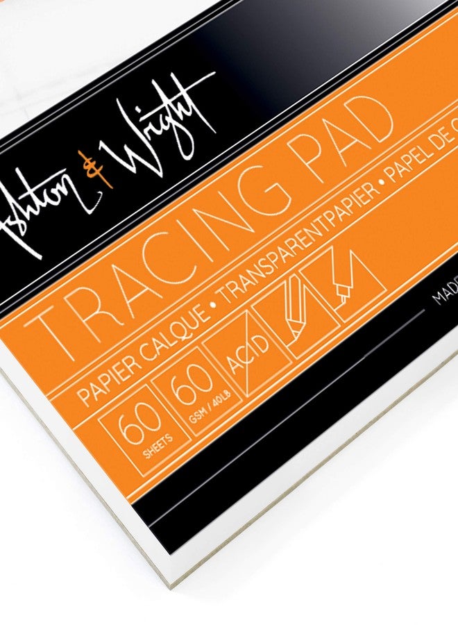 Ashton and Wright -Tracing Paper Pad - 80gsm Paper - 8.2"" x 11.6"" - 60 Sheets - Image 2