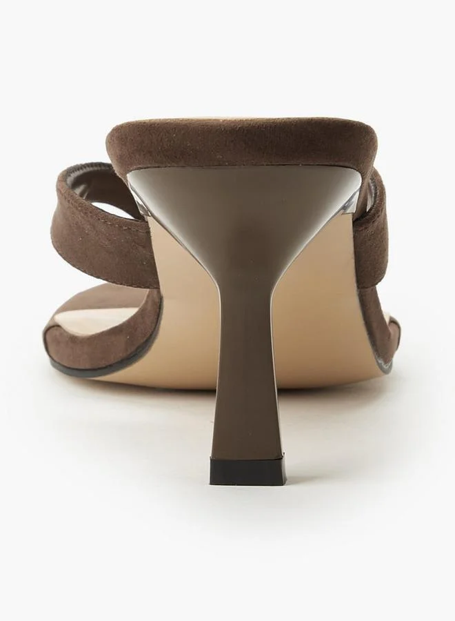Celeste BROWN Women Flared Heel Sandals for Women | Best Price UAE