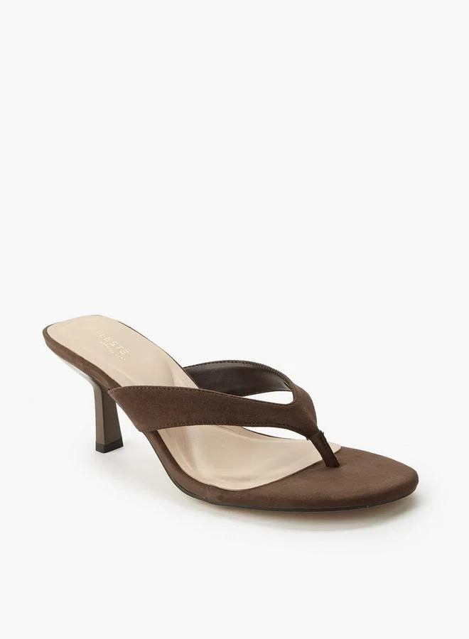 Celeste BROWN Women Flared Heel Sandals for Women | Best Price UAE