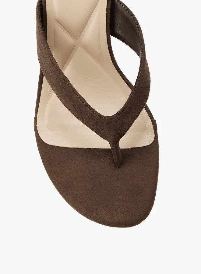 Celeste BROWN Women Flared Heel Sandals for Women | Best Price UAE