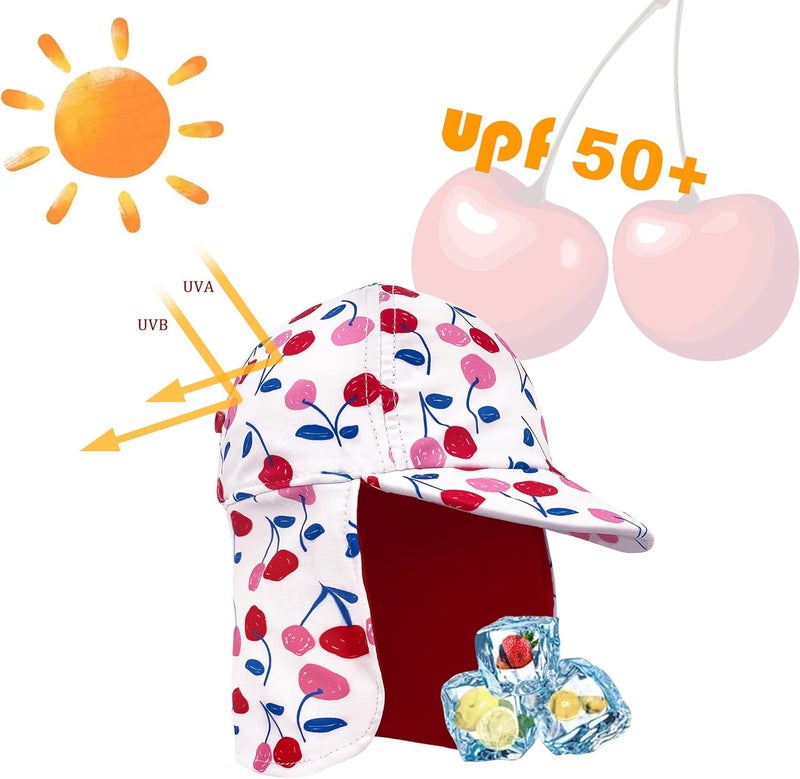 Gifts Treat Kids Legionnaires Hat, UPF 50+ Sun Protection Swim Cap Flap Hat for Kids, Quick Drying Boys Sun Hat with Neck Protection for Beach Seaside Pool… - Image 3