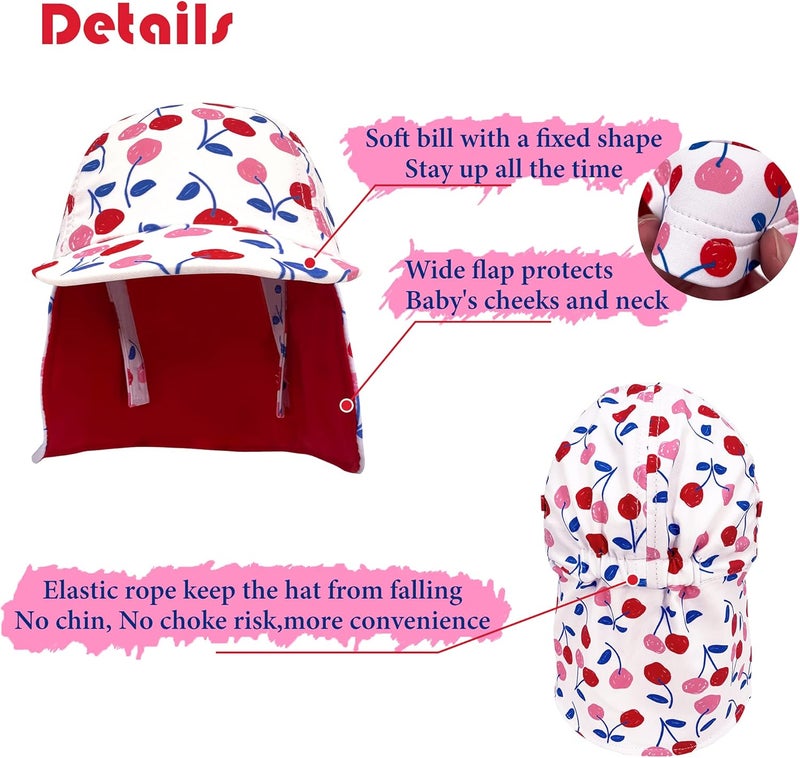 Gifts Treat Kids Legionnaires Hat, UPF 50+ Sun Protection Swim Cap Flap Hat for Kids, Quick Drying Boys Sun Hat with Neck Protection for Beach Seaside Pool… - Image 5