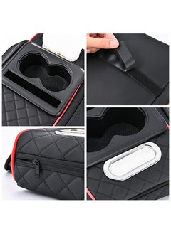 Soofam Multipurpose Car Center Console heighten Cover, Leather Car Armrest Booster Pads, Leather Car Armrest Cover Protector, Armrest Box, Suitable for Most Vehicles, SUVs, Trucks, Cars (Red)  - Image 3
