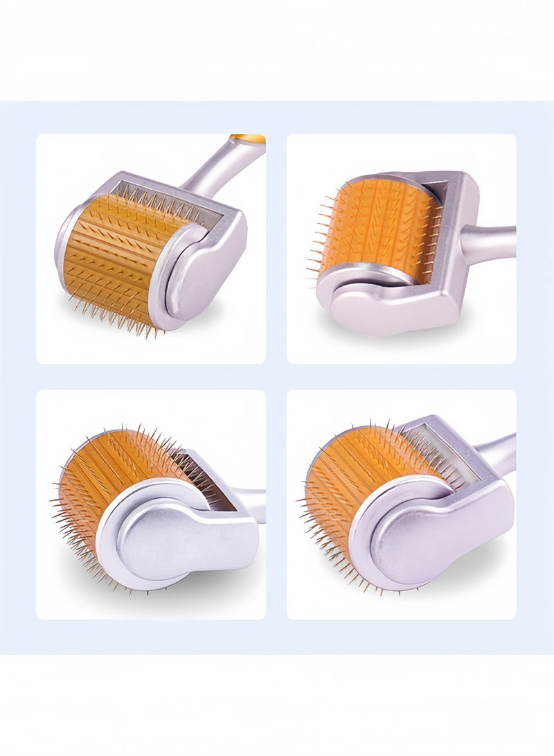 Derma Roller 1.00mm Gold – 192 Micro Needles for Face & Hair, Anti-Aging, Scar Removal, Home Use - Image 3