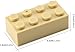 YUJHITP 500 Piece Tan Bricks Bulk Tan 2x4 Building Bricks Flat Compatible with Lego Parts and Pieces 2x4 Tan BricksColor Tan - Image 4