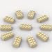 YUJHITP 500 Piece Tan Bricks Bulk Tan 2x4 Building Bricks Flat Compatible with Lego Parts and Pieces 2x4 Tan BricksColor Tan - Image 2