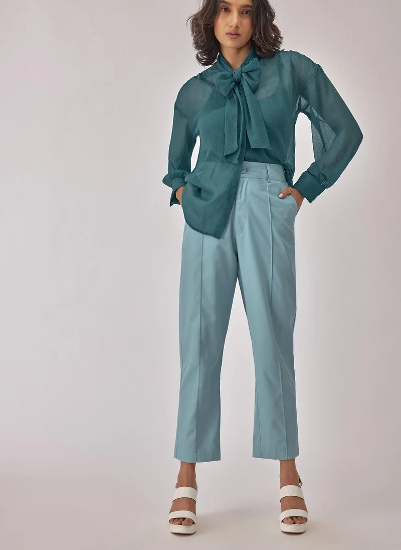 ذا ليبل لايف بلوزة شيفون بفيونكة