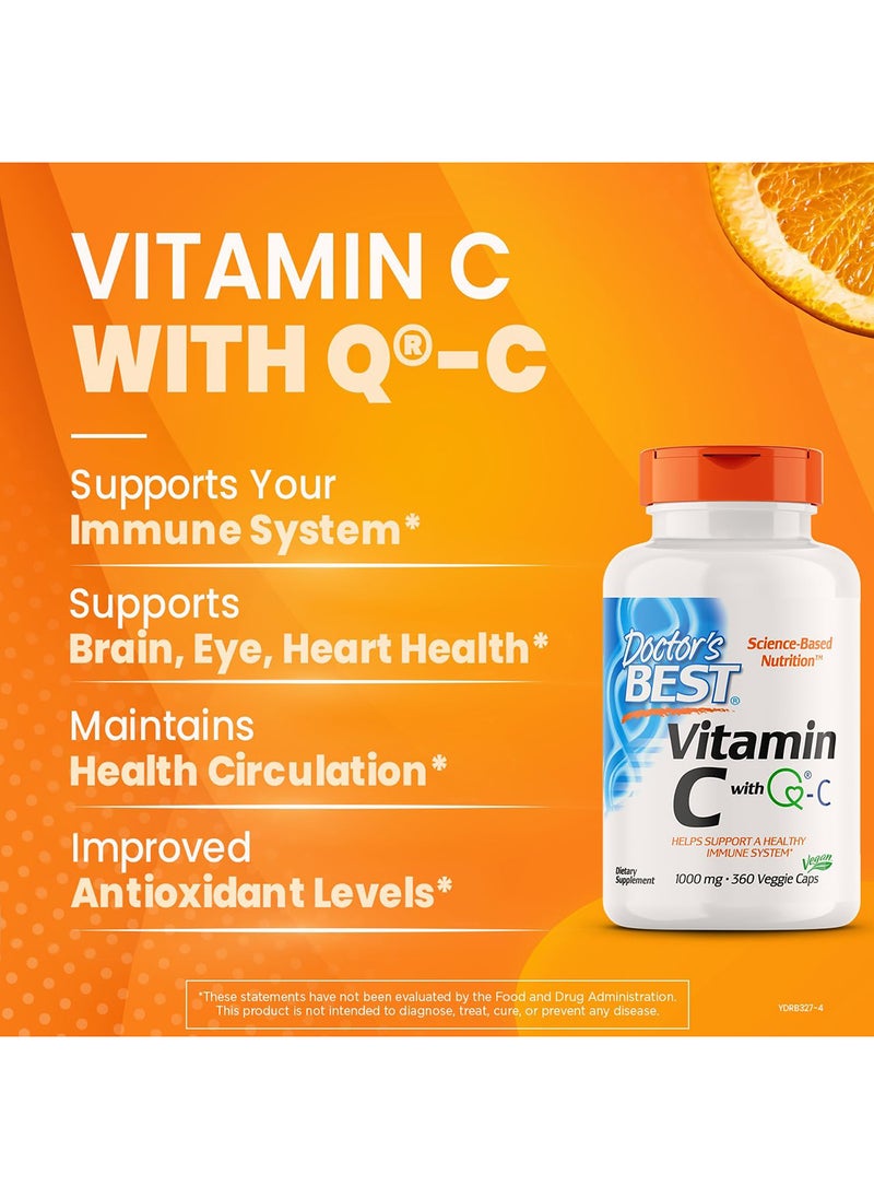 Doctor's BEST - Vitamin C With Qualic 1000 Mg Healthy Immune System 360 Count Pack Of 1 - Image 1