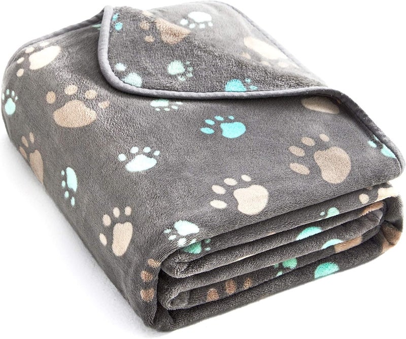 KUTKUT 350 GSM Luxurious Dog Blanket, Super Soft Warm Fluffy Microplush Flannel Pet Blanket for Small Medium Large Cats, Warm Soft SleepMat Cage Liners (Size: S, 76 * 52cm) - Image 1