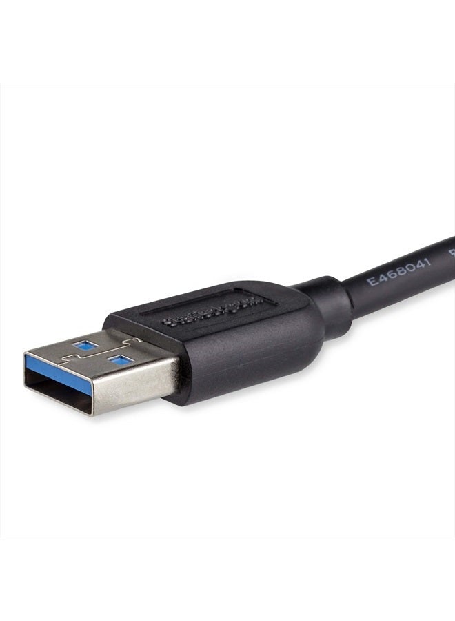 Startech.com 15cm 6in Short Slim USB 3.0 A to Micro B Cable M/M - Mobile Charge Sync USB 3.0 Micro B Cable for Smartphones and Tablets (USB3AUB15CMS) - Image 2