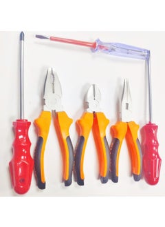 Macro Structure Pliers + Side Chisel + Needle Nose + Flat and Phillips Screwdriver + Control Pen Set of 6