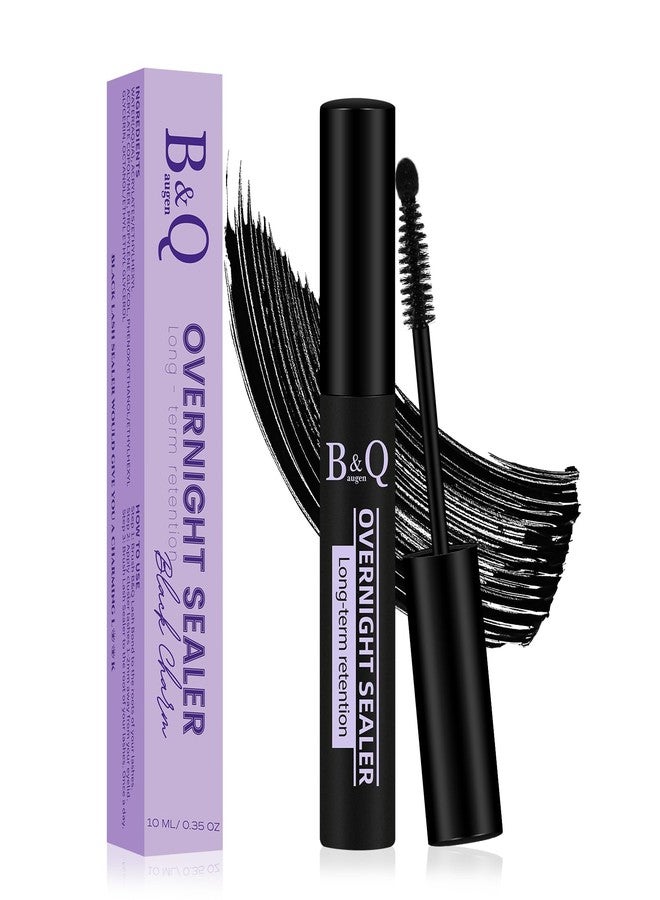 B&Qaugen Lash Clusters Overnighter 10ML Lash Sealer for Cluster Lashes Black Lash Extension Sealant Healthy Lash Sealant Longer Life Coating Lash Seal (Black,10ml) - Image 1