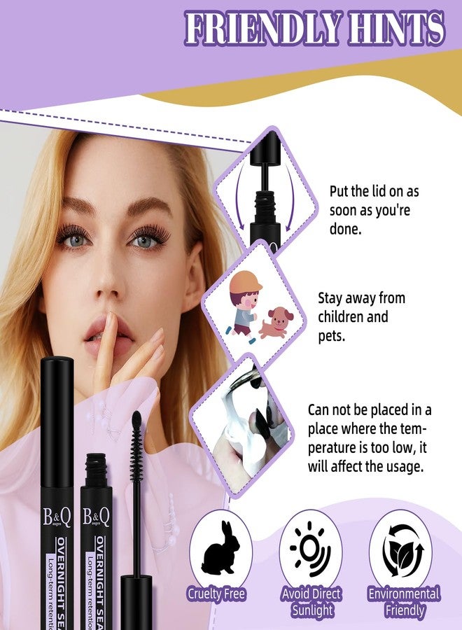 B&Qaugen Lash Clusters Overnighter 10ML Lash Sealer for Cluster Lashes Black Lash Extension Sealant Healthy Lash Sealant Longer Life Coating Lash Seal (Black,10ml) - Image 4