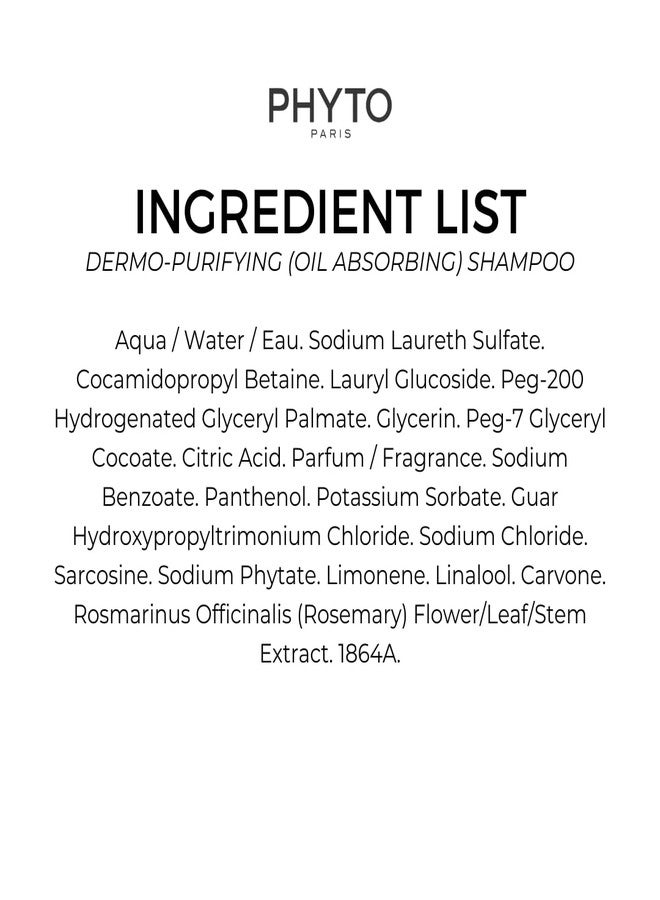 PHYTO PARIS SCALP SOLUTIONS Oil Absorbing Shampoo - Image 3