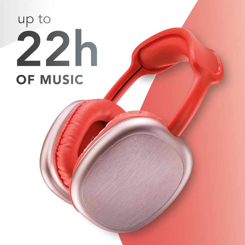Cellularline Music Sound MAXI2 Around-Ear Bluetooth 5.0 Headphones with Mic & Remote Control, 22H Playtime, Fast Charging, Balanced Stereo Sound, Lightweight Comfort Design - Image 5