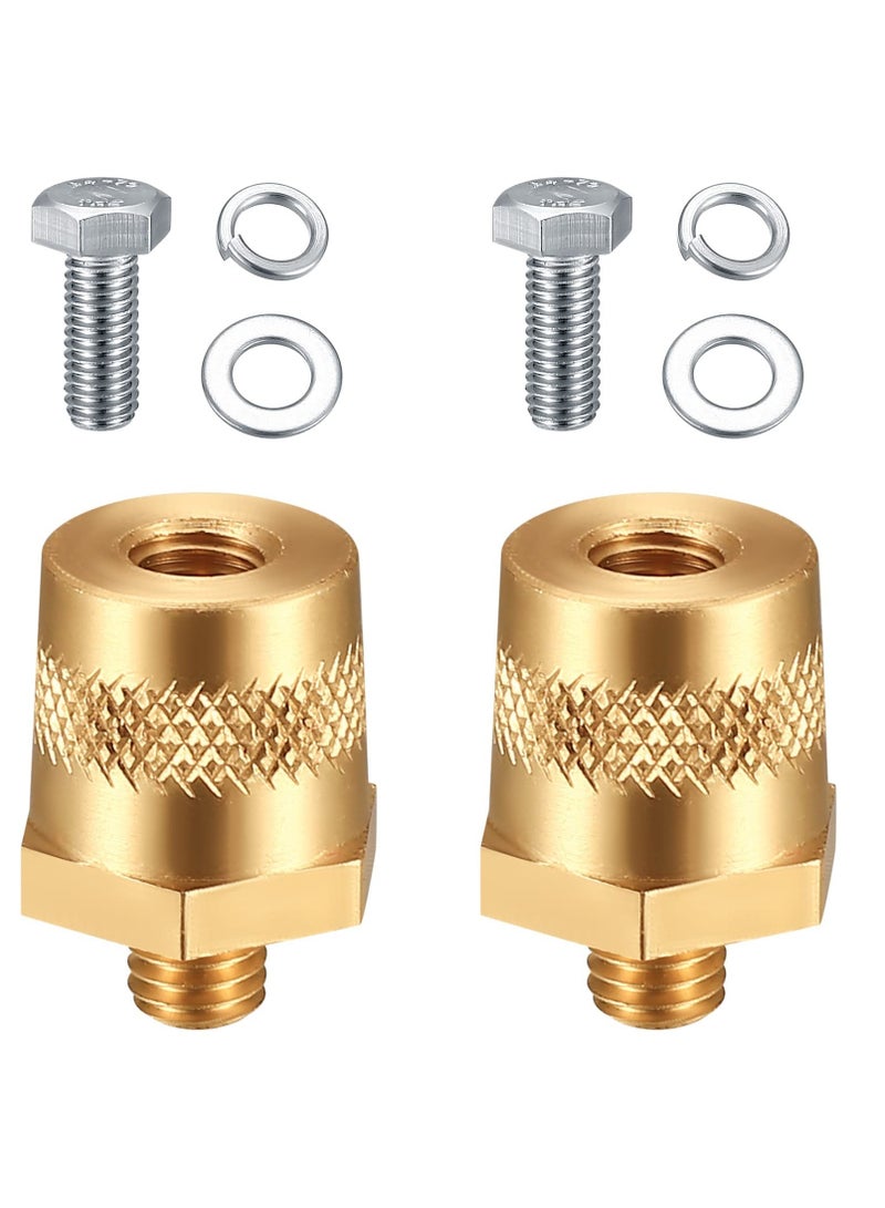 KASTWAVE Battery Terminal Connectors Set, Side Post Battery Terminal Bolt Compatible with Other Accessories to Battery, for M8 Top Side Post Threaded Terminal Charging Post Extender Adaptor - Image 1