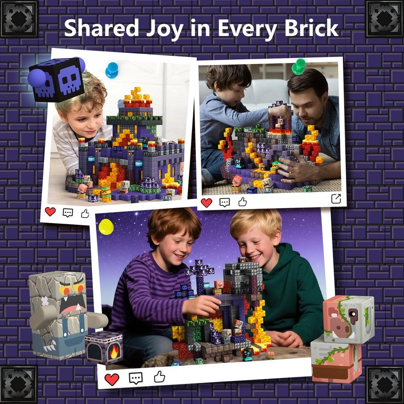 idoot 100PCS Magnetic Blocks - STEM Magnet Building Toys for Kids 3+, Birthday Gifts for Boys & Girls (0.8inch) - Image 2