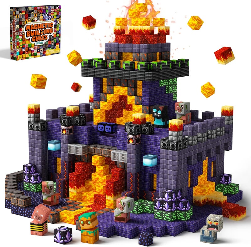 idoot 100PCS Magnetic Blocks - STEM Magnet Building Toys for Kids 3+, Birthday Gifts for Boys & Girls (0.8inch) - Image 1