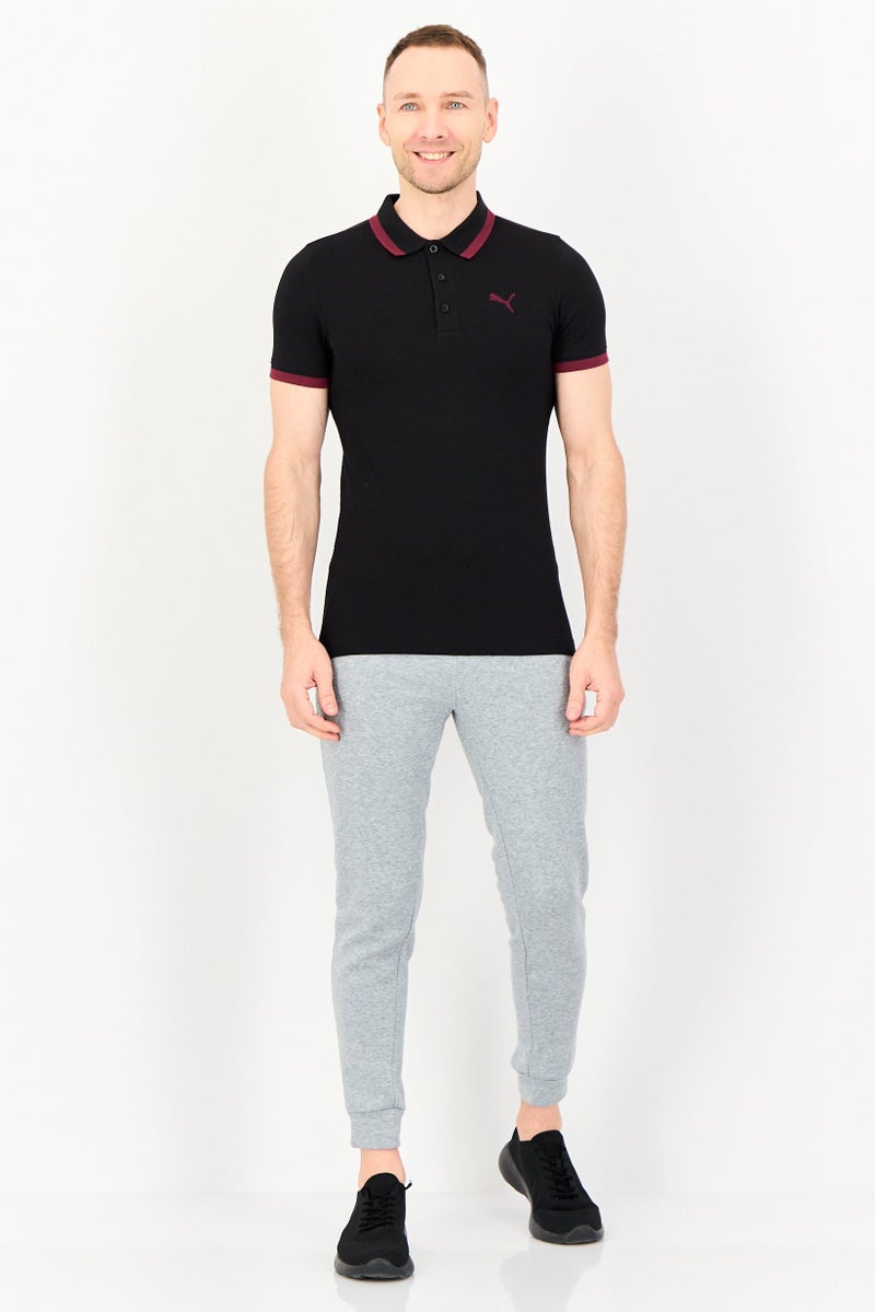 PUMA Men Sportswear Fit Short Sleeve Outdoor Polo Shirt, Black - Image 3