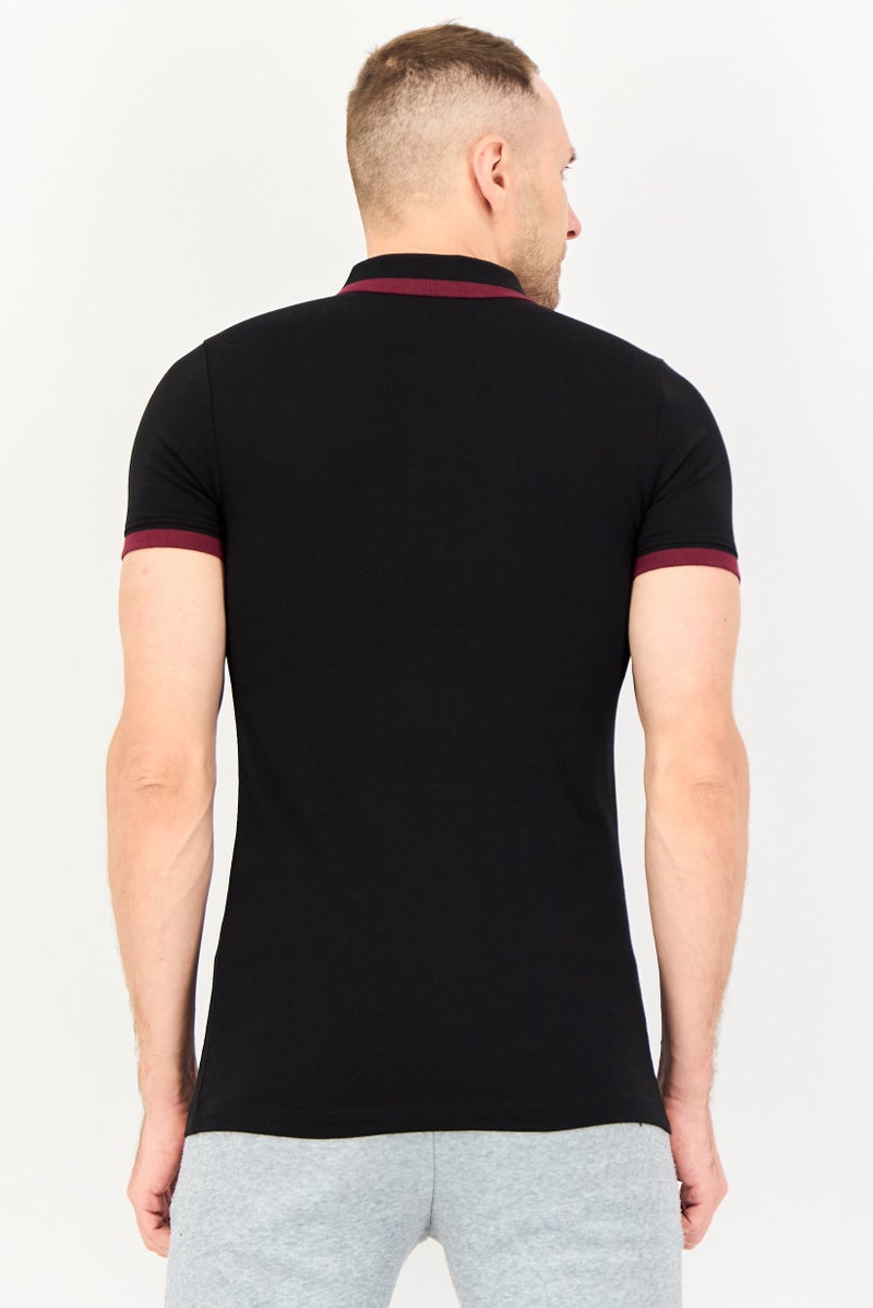 PUMA Men Sportswear Fit Short Sleeve Outdoor Polo Shirt, Black - Image 4