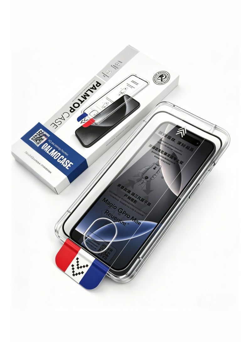 HD Screen Protector For iPhone 15 / 16 with Dust Remover u0026 One-Hand Easy Film Box - Image 1