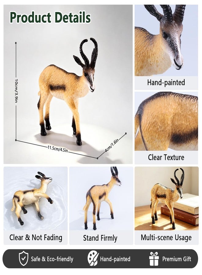 Sienon 21Pcs African Safari Animal Figures Wild Zoo Toys with Booklet for Kids - Image 4