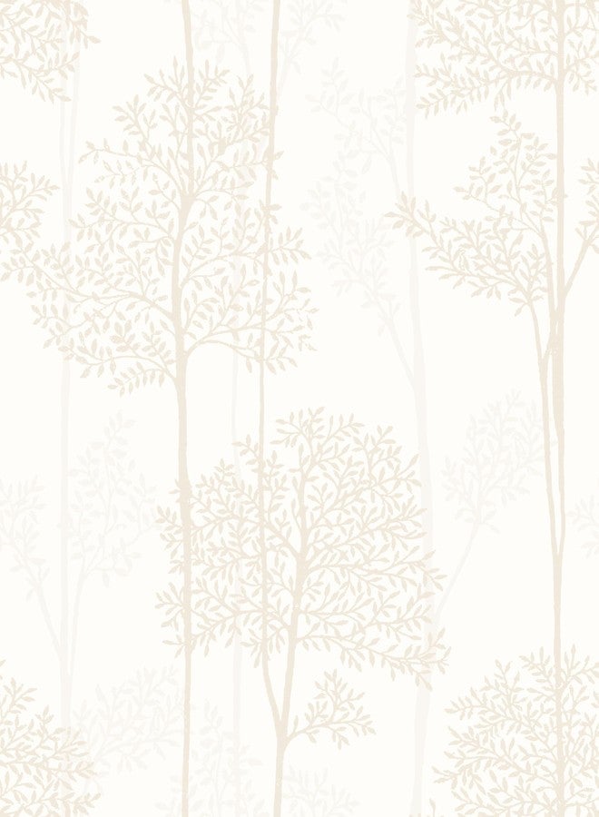 JiffDiff Warm White Self Adhesive Wallpaper with Waterproof, Farmhouse Removable Peel and Stick Wallpaper for Bathroom and Cabinets Decor, Botanical Renter Friendly Contact Paper 17.3" X 120" - Image 1
