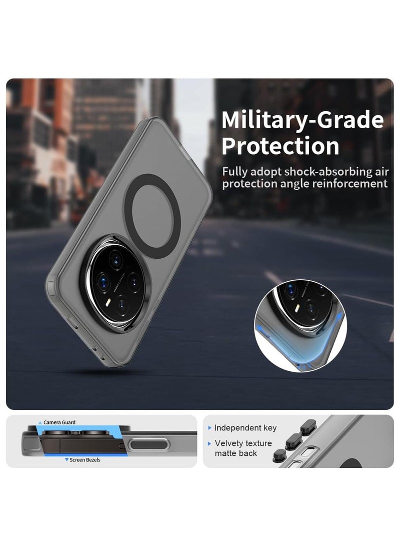 CHEROSIN حافظة هاتف مغناطيسية لهونر ماجيك 7 برو 5G، تدعم الشحن اللاسلكي، غلاف هاتف مضاد للصدمات، مضاد للانزلاق، لا يتغير لونه - Image 3