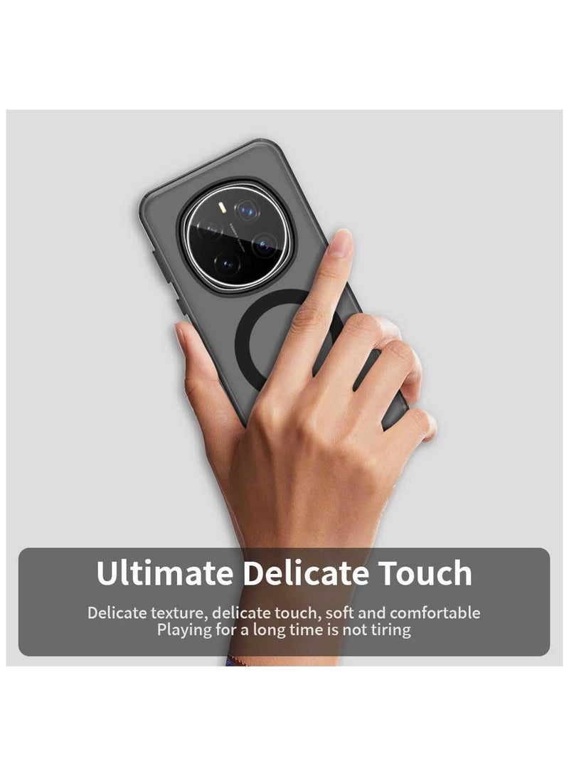 CHEROSIN حافظة هاتف مغناطيسية لهونر ماجيك 7 برو 5G، تدعم الشحن اللاسلكي، غلاف هاتف مضاد للصدمات، مضاد للانزلاق، لا يتغير لونه - Image 5