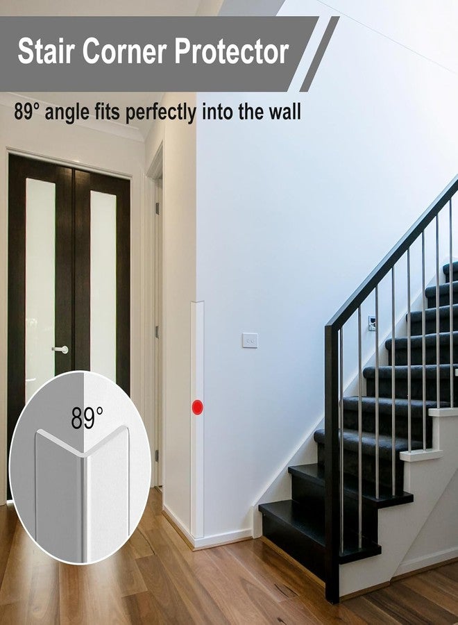 AGHITG Clear Corner Guards for Walls,59 in(L) X 1-5/8 Inch(W) Wall Corner Protector,Corner Guard for Edge Protect,Plastic Corner Protectors for Walls Prevent Scratch,Easy to Install,4PCS - Image 2