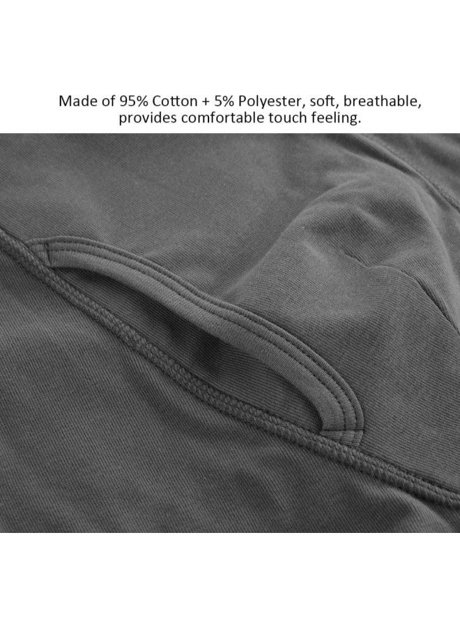 klarako Men Underwear, Incontinence Underwear for Men, Breathable Cotton Incontinence Underpants Washable and Reusable Boxer Briefs (Gray)(Large) - Image 2