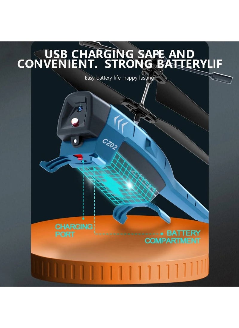 Remote Control Helicopter Kids Toys,3.5 Channel 2.4GHz Aircraft with Intelligent Obstacle Avoidance, One Key take Off Landing, LED Light, Stable Flight & Easy Control, Birthday Present for Boys Girls  - Image 2