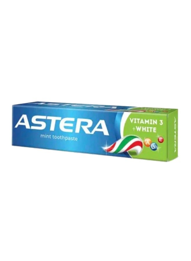 Astera Active Toothpaste + Vitamin 3 + Whitening 110g
