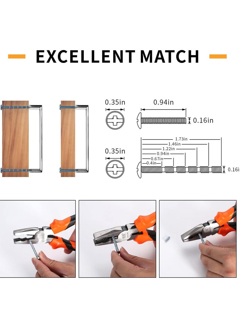 SYOSI 6PCS 96mm Brushed Satin Nickel Kitchen Handles, Stainless Steel Kitchen Cupboard Handles, Cabinet Handles, Cupboard Door Handles, Drawer Handles, Wardrobe Handles, Drawer Hardware Handles - Image 4