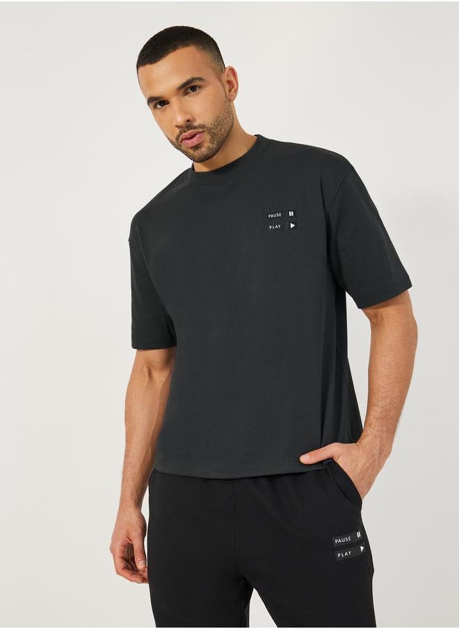 Styli Styli Graphic Print Oversized T-Shirt and Terry Joggers Co-Ords  - Image 2
