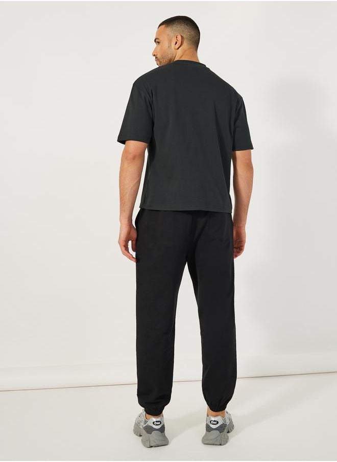 Styli Styli Graphic Print Oversized T-Shirt and Terry Joggers Co-Ords  - Image 4